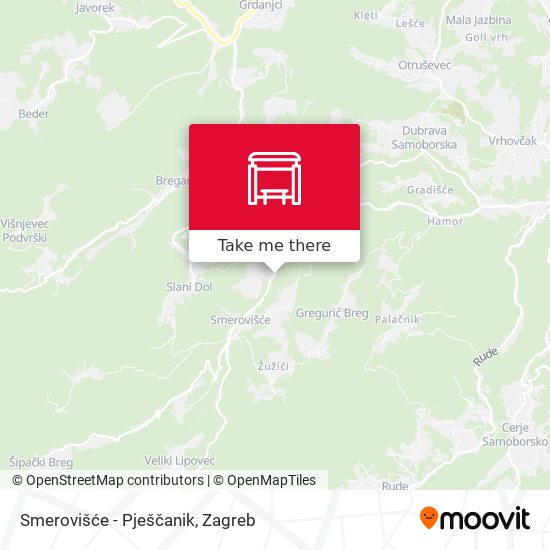 Smerovišće - Pješčanik map