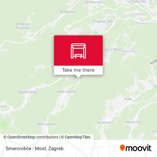 Smerovišće - Most map