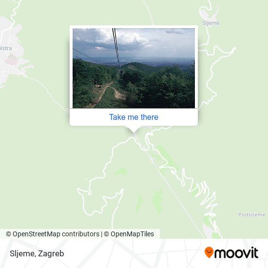 Sljeme map