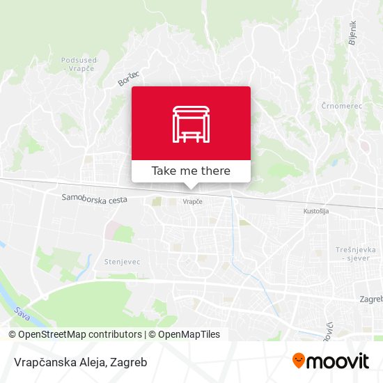 Vrapčanska Aleja map