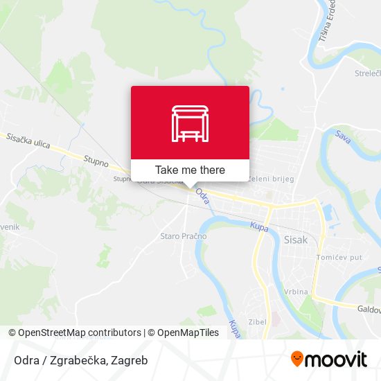 Odra / Zgrabečka map