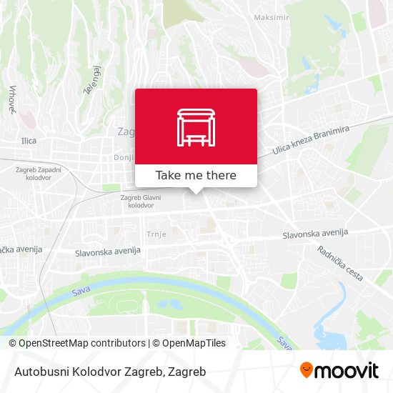 Autobusni Kolodvor Zagreb map