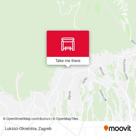 Lukšići-Okretište map