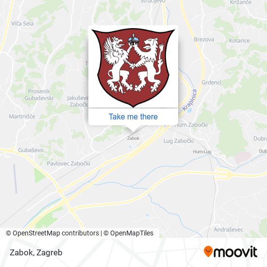 Zabok map