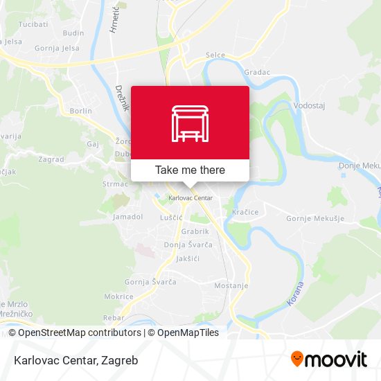 Karlovac Centar map