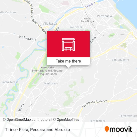 Tirino - Fiera map
