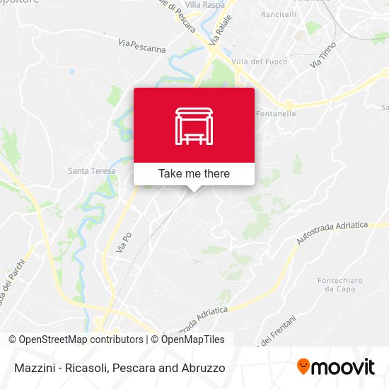 Mazzini - Ricasoli map