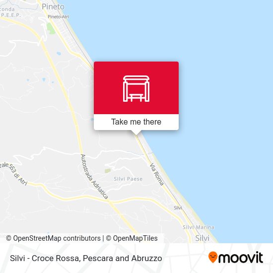 Silvi - Croce Rossa map