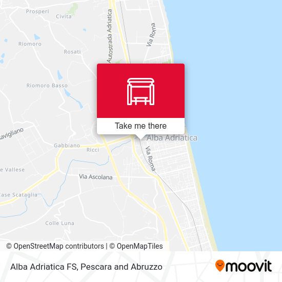 Alba Adriatica FS map