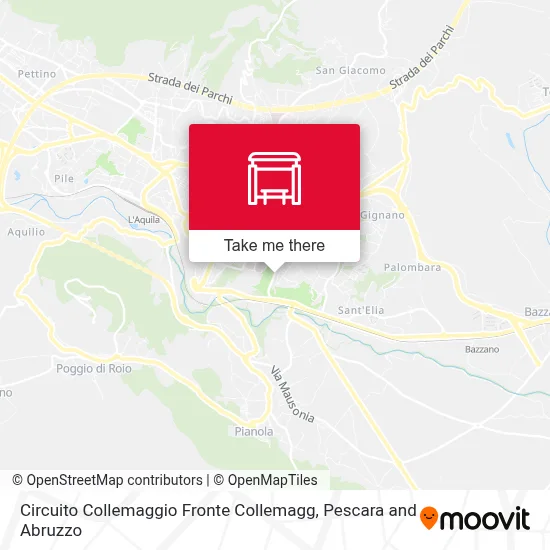 Circuito Collemaggio Fronte Collemagg map