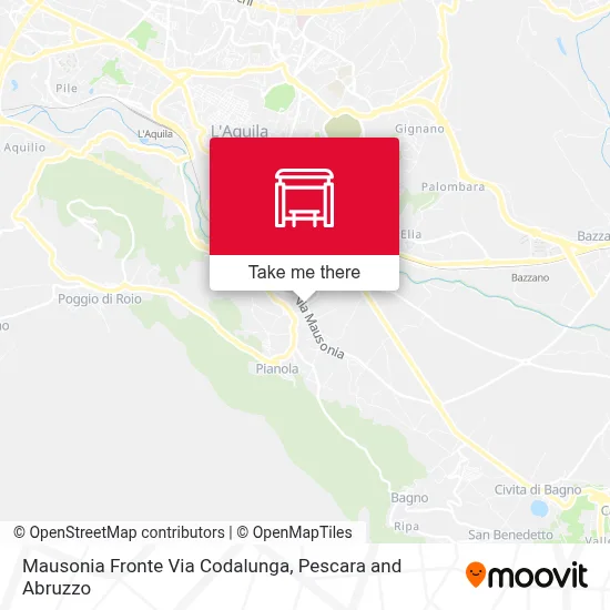 Mausonia Fronte Via Codalunga map