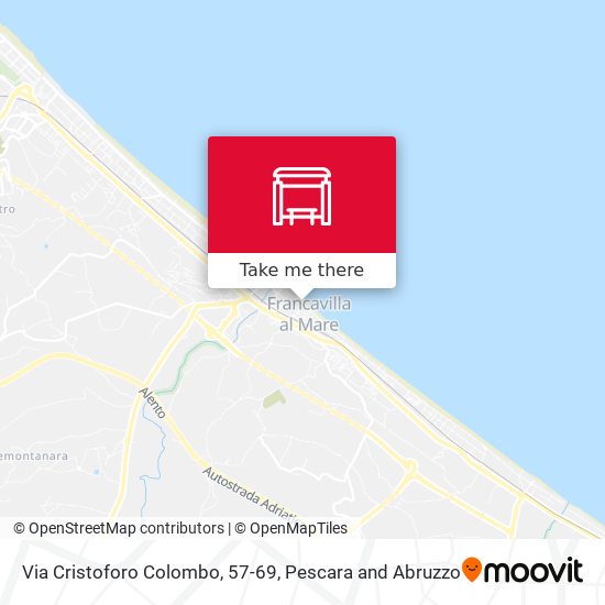 Via Cristoforo Colombo, 57-69 map