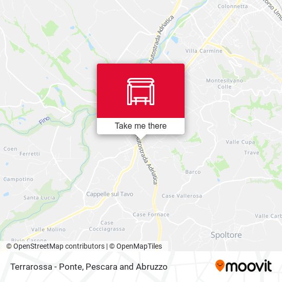 Terrarossa - Ponte map