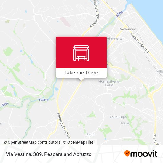 Via Vestina, 389 map