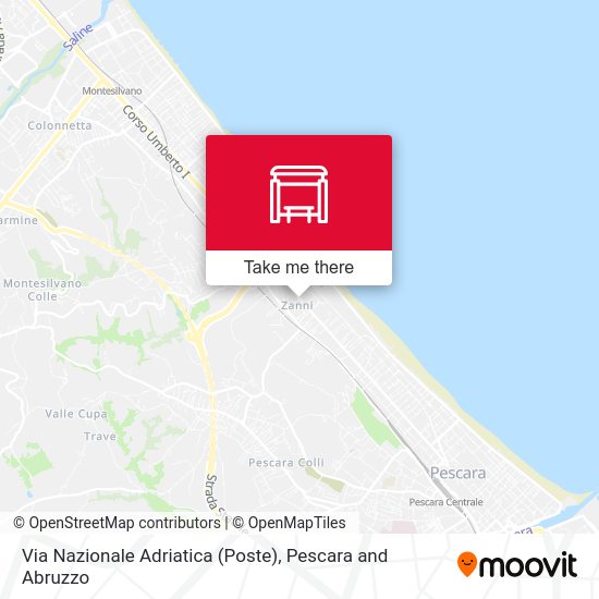 Via Nazionale Adriatica (Poste) map