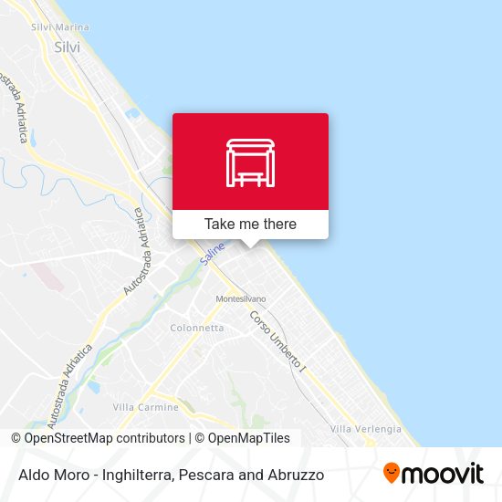 Aldo Moro - Inghilterra map