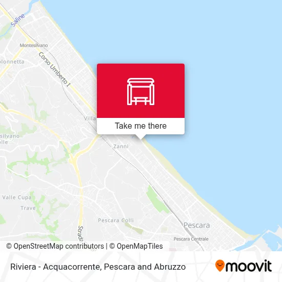 Riviera - Acquacorrente map