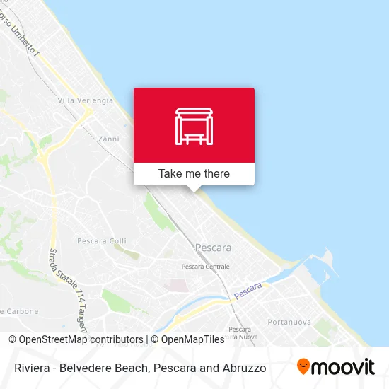 Riviera - Belvedere Beach map