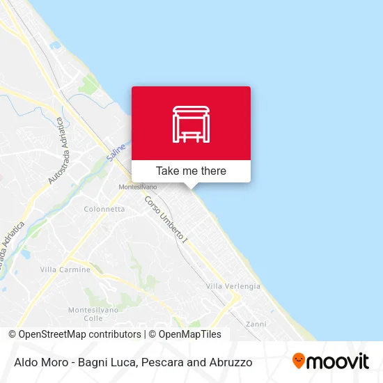 Aldo Moro - Bagni Luca map