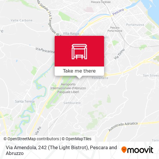 Via Amendola, 242 (The Light Bistrot) map