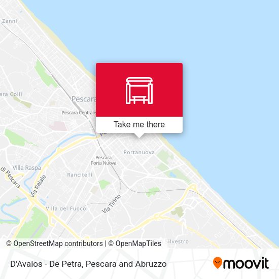 D'Avalos - De Petra map