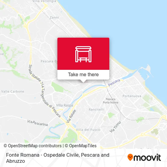 Fonte Romana - Ospedale Civile map