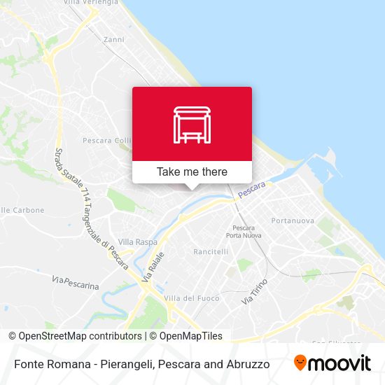 Fonte Romana - Pierangeli map