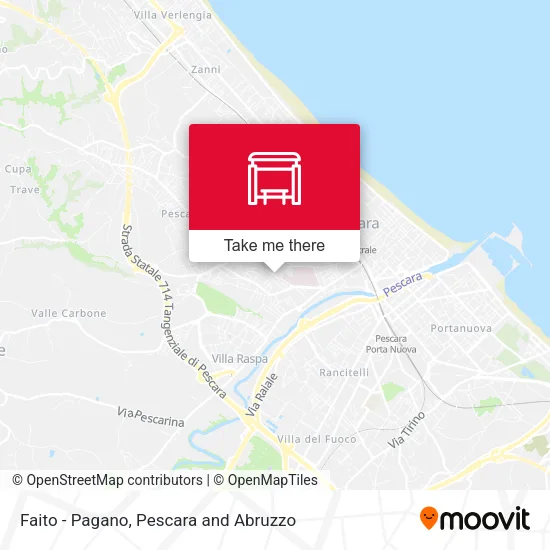 Faito - Pagano map