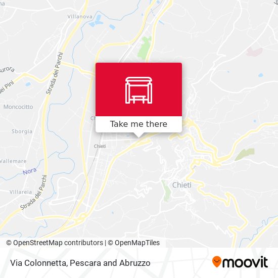Via Colonnetta map