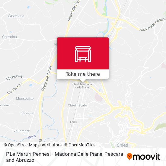 P.Le Martiri Pennesi - Madonna Delle Piane map