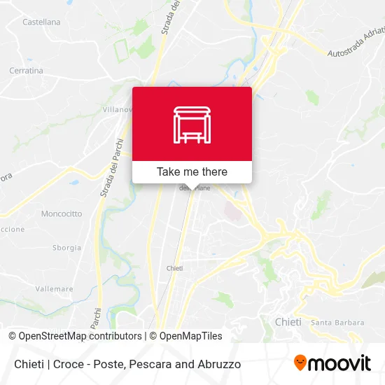 Chieti | Croce - Poste map