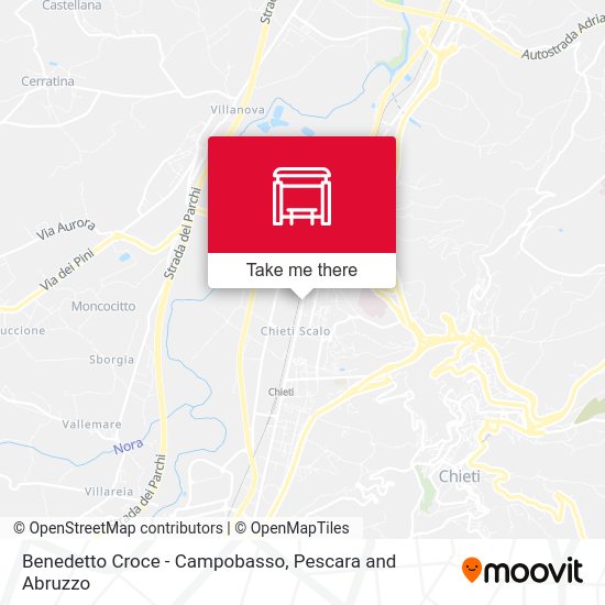 Benedetto Croce - Campobasso map
