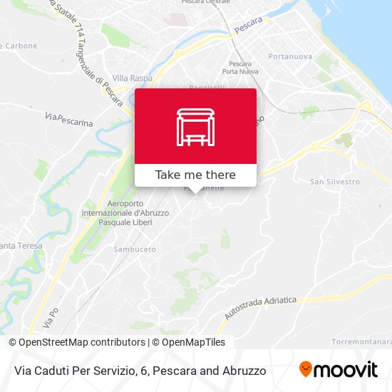 Via Caduti Per Servizio, 6 map