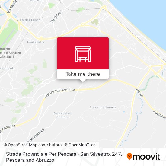 Strada Provinciale Per Pescara - San Silvestro, 247 map