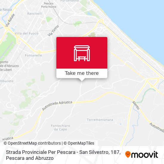 Strada Provinciale Per Pescara - San Silvestro, 187 map
