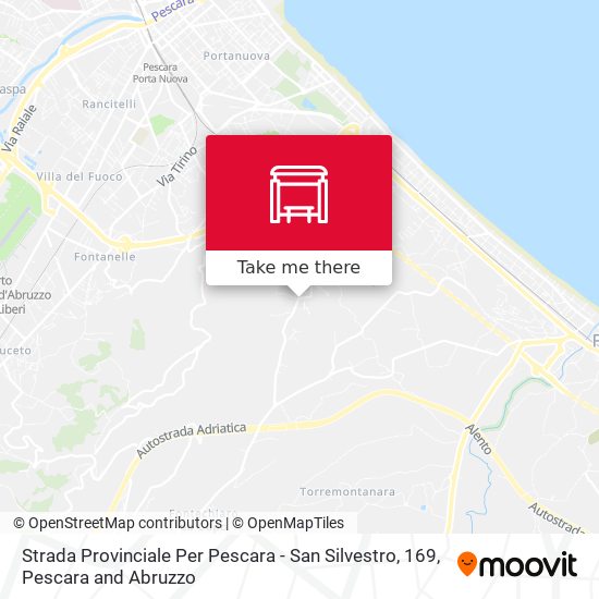 Strada Provinciale Per Pescara - San Silvestro, 169 map