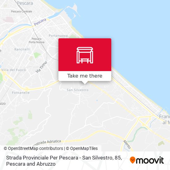 Strada Provinciale Per Pescara - San Silvestro, 85 map