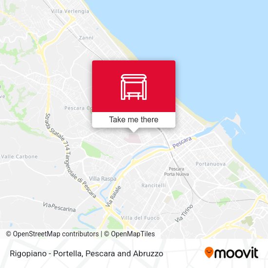 Rigopiano - Portella map