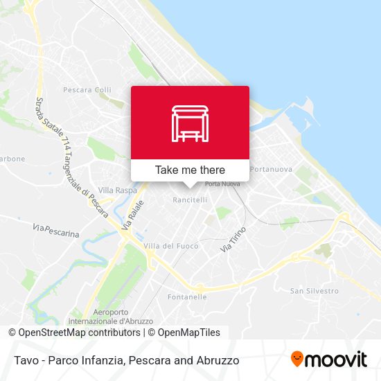 Tavo - Parco Infanzia map