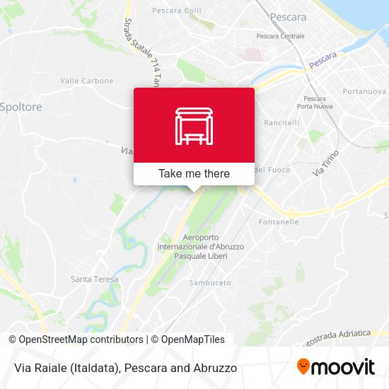 Via Raiale (Italdata) map