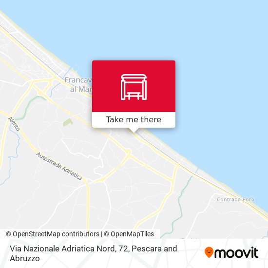Via Nazionale Adriatica Nord, 72 map