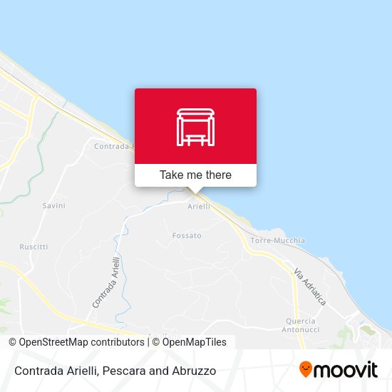 Contrada Arielli map