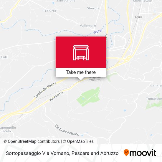 Sottopassaggio Via Vomano map