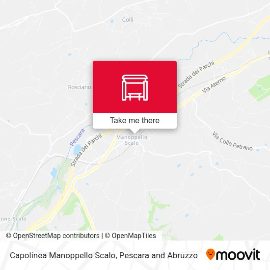 Capolinea Manoppello Scalo map