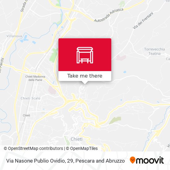 Via Nasone Publio Ovidio, 29 map