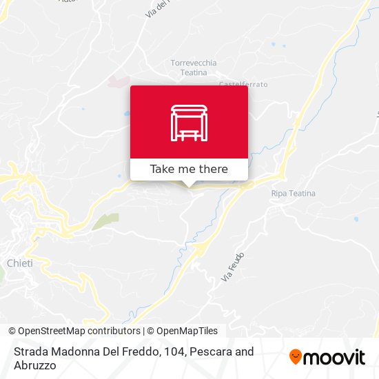 Strada Madonna Del Freddo, 104 map