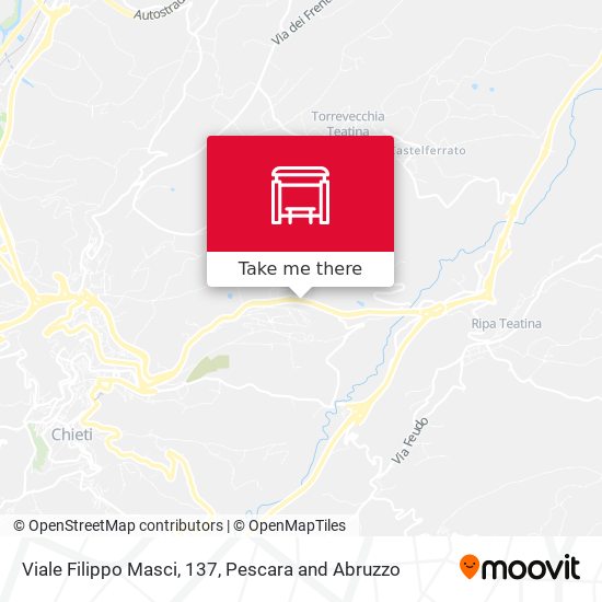 Viale Filippo Masci, 137 map