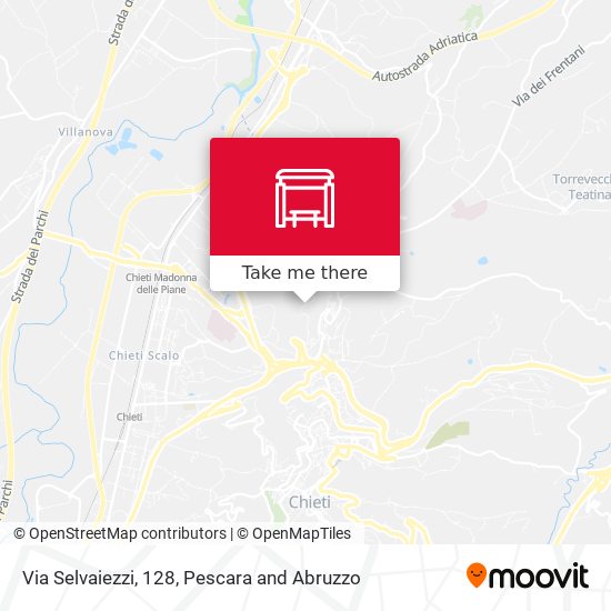 Via Selvaiezzi, 128 map