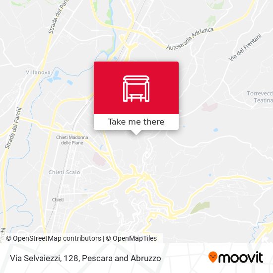 Via Selvaiezzi, 128 map
