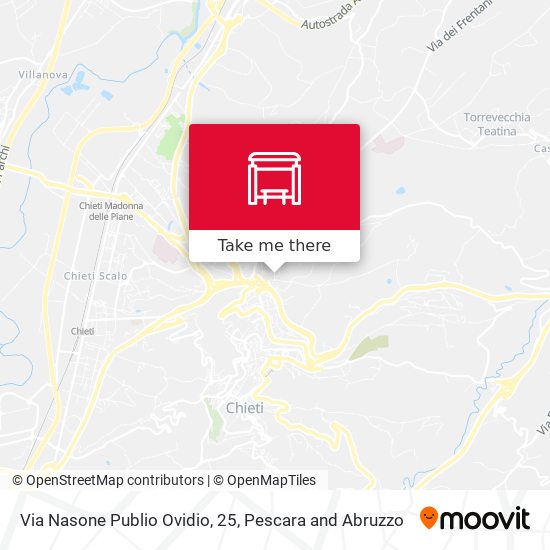 Via Nasone Publio Ovidio, 25 map